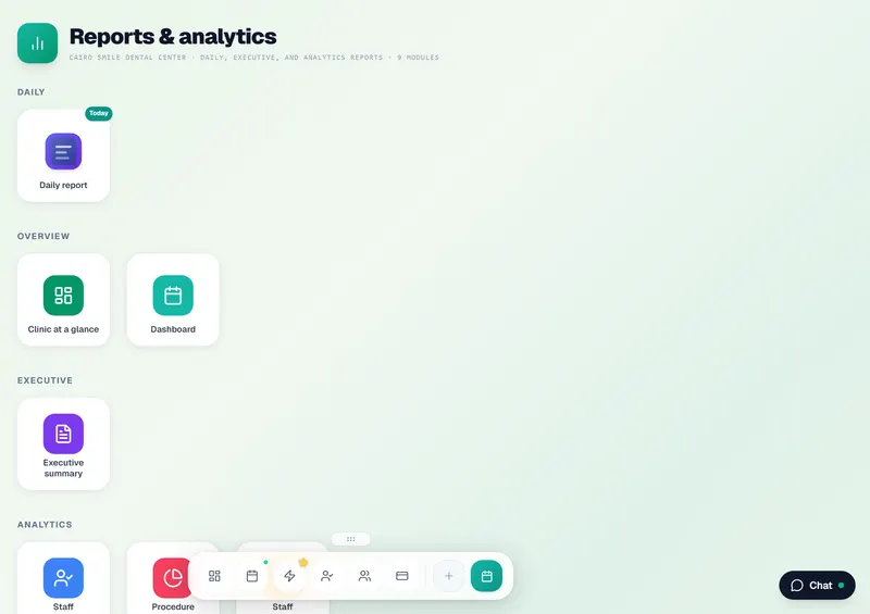 Reports hub